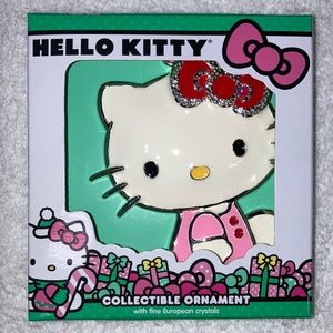 HELLO KITTY Enamel Collectible ORNAMENT Fine European Crystals Sanrio